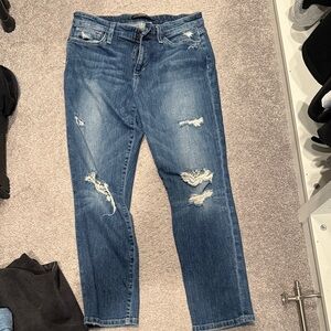 Joe's Jeans Blue Distressed straight leg Jeans